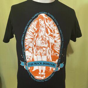 Fuji Rock Festival Gan Ban 2018 N.E.R.D Kendrick Lamar Bob Dylan Men's Black Shi